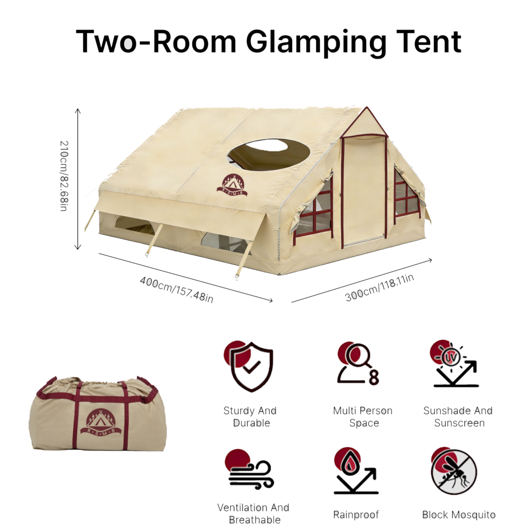 two room glamping tent your portable outdoor villa